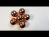 Copper Sphere Set - 6 Spheres/ 1 1/8th inch - High Polish Finish