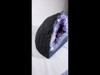 Amethyst Church Crystal Cathedral Geode Tower: Excellent Color - Large Points -  Over 8" Tall - Snowy Calcite