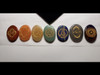 Palm Stone Reiki Set - Oval Chakra Set 