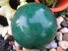 Dark Emerald Green Swaziland Polished Jade Sphere - Crystal Ball
