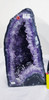 Pair of Amethyst Church Crystal Cathedral Geodes - with Calcite 