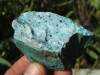 Natural Drusy Coated Chrysocolla Specimens with Crystalline Fibrous Malachite