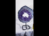 Amethyst Crystal Ring  on Iron Stand -  Polished  - Excellent Color