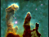 Gas Pillars of The Eagle Nebula - 24" x 36" Poster