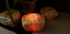 Orange Calcite Natural Rock Tea Light Candle Holder