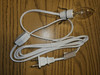 C7 - E12 White Accessory Cord Clip Light with 1 Light Bulb - White - 6 feet;  For lamps and crafts