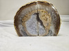  A++ Artist Grade - Amethyst Agate Crystal Center Geode  Book End Style Cut