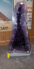Amethyst Church Crystal Cathedral Geode Tower -REPAIRED- Polished Backing - Deep Purple Large Crystals - 26" Tall- Pickup Only