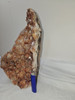 Citrine on Basalt - Cut Flat Base - Natural Edges - Over 12 inches tall - Brazil