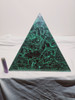 Malachite Mosaic Polished Pyramid - 12" 