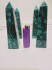 Malachite Mosaic Polished Obelisk - 6" 