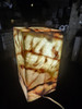 Beautiful Stone Onyx Table Lamp - 12" Tall - Rich Earthy Colors