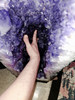  Amethyst Church Crystal Cathedral Geode Tower:  Great Purple Color - 42 inches Tall