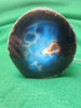 Blue Agate Cut and Polished Face Geode Lamp Blue Agate Cut and Polished Face Geode Lamp