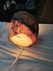 Natural Boulder Agate Geode Lamp - Cut and Polished Face Natural Boulder Agate Geode Lamp - Cut and Polished Face