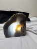 Natural Boulder Agate Cut and Polished Face Geode Lamp  Natural Boulder Agate Cut and Polished Face Geode Lamp