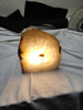 Natural Boulder Agate Geode Quartz Lamp - Cut and Polished Face