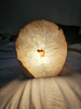 Natural Quartz Boulder Agate Geode Lamp.  Cut and Polished Face