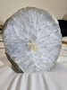 Natural Quartz Boulder Agate Geode Lamp.  Cut and Polished Face