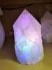 Top Polished Quartz Point Aurora Lamp - Bulb and Cord included.