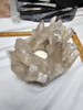 Natural Smokey Quartz Crystal Cluster - Tea Light Candle Holder - (Untreated)
