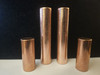1 pair of 1.875 Inch Solid Copper Cylinder Harmonizers - High Polish Finish