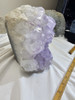 Lavender Amethyst Cluster Mountain Lamp - Rough Brazilian Amethyst