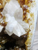 Citrine Church Crystal Cathedral Geode Cave Tower:  Almost 30" Tall wi/ Calcite Crystal