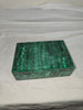 Malachite Box - Jewelry Box - Stash Box - Hinged Decorator Box - Hand Made Mosaic 