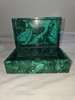 Malachite Box - Jewelry Box - Stash Box - Hinged Decorator Box - Hand Made Mosaic 