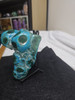 Large Polished Natural Botryoidal Chrysocolla and Malachite Specimen