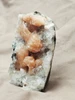 Zeolite - Silbite / Heulandite crystals in an Albite field. 