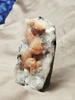 Zeolite - Silbite / Heulandite crystals in an Albite field. 
