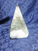Elongated Hexagonal Agate Tower with druzy green center cave