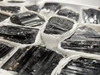 Black Tourmaline Specimens with excellent striations 1 - 2" range