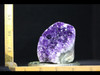  Deep Royal Purple Standing Amethyst with Polished Agate Edges