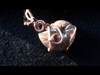 Slighty Opalized Ammonite Fossil Copper Wire Wrapped Pendant