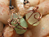 Gemmy Polished Green Fluorite Bauble Copper Wire Wrapped Pendant - Tesla Wrap