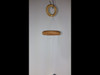 Agate Windchimes - Sun Catchers - Mobile  - Small - Teal  Colored Agate Slabs with Bamboo style hanger