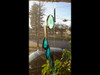 Agate Windchimes - Sun Catchers - Mobile  - Small - Teal  Colored Agate Slabs with Bamboo style hanger