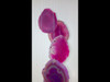 Pink Agate Wind Chimes -  Sun Catcher - Mobile  - Large