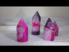 Hand Crafted Polished Pink Agate Cylindrical Crystal Point -Grab Bag