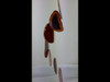 "Industry Red" Agate Wind Chimes -  Sun Catcher - Mobile  - Large