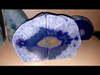 Blue Agate Geode - Twice Cut - Paired and Polished (Book End Style Cut) - Grab Bag