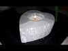 Polished Heart - Natural Selenite Tea Light Candle Holder