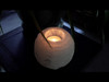 Rough "Snowball"  Selenite Tea Light Candle Holder