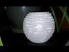 Rough "Snowball"  Selenite Tea Light Candle Holder