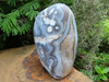 Extra Large Polished BLue Agate Crystal Standing Freeform