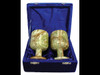 Banded Onyx Goblets with Box