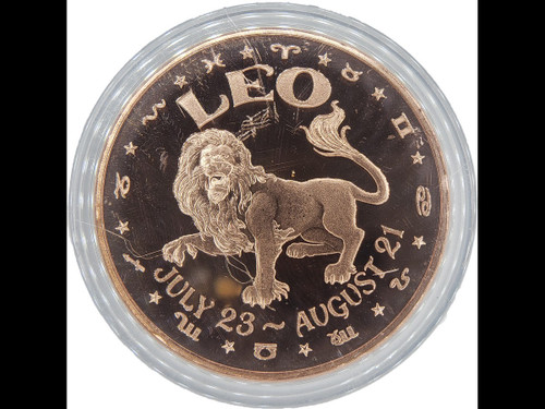 Astrology Copper Coin Collection:  Leo